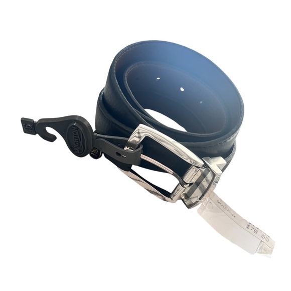 NWT Brighton Reversible Black Brown 1” Leather Belt with Silver Buckle Size 46 - Picture 11 of 11